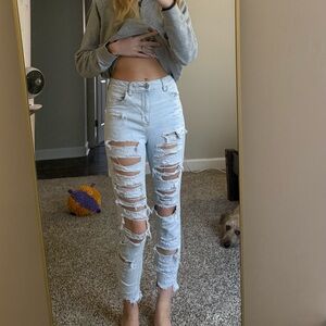 American Eagle Outfitters Light Wash Denim Jeans